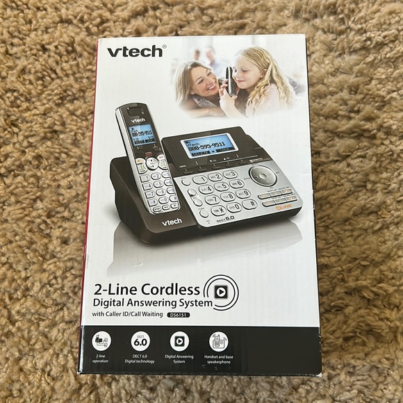 Vtech 2-Line Cordless Digital Answering System - Picture 1 of 3